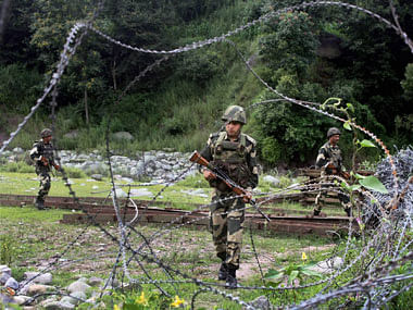 In a major ceasefire violation that lasted throughout the night, Pakistani troops resorted to heavy mortar shelling and fired with automatic weapons at 20 Border Out Posts and civilian areas along the International Border in Jammu sector, leaving a villager injured. PTI file photo