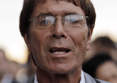 Singer Cliff Richard may be forced to miss his annual trip to the US for the Open Tennis after allegations of sexual assault.  AP photo