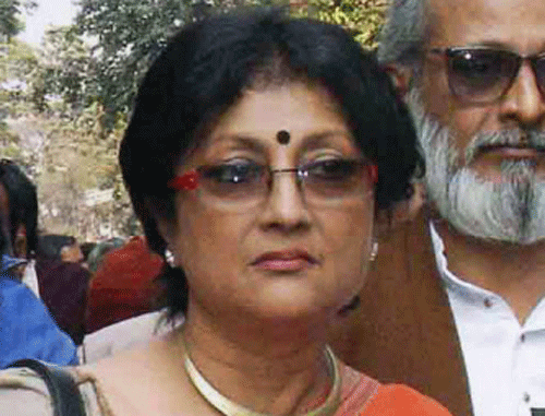 West Bengal Textiles minister Shyamapada Mukherjee and actor Aparna Sen were today questioned by the Enforcement Directorate (ED) here in connection with its money laundering probe in the multi-crore Saradha chitfunds scam case. File photo - PTI