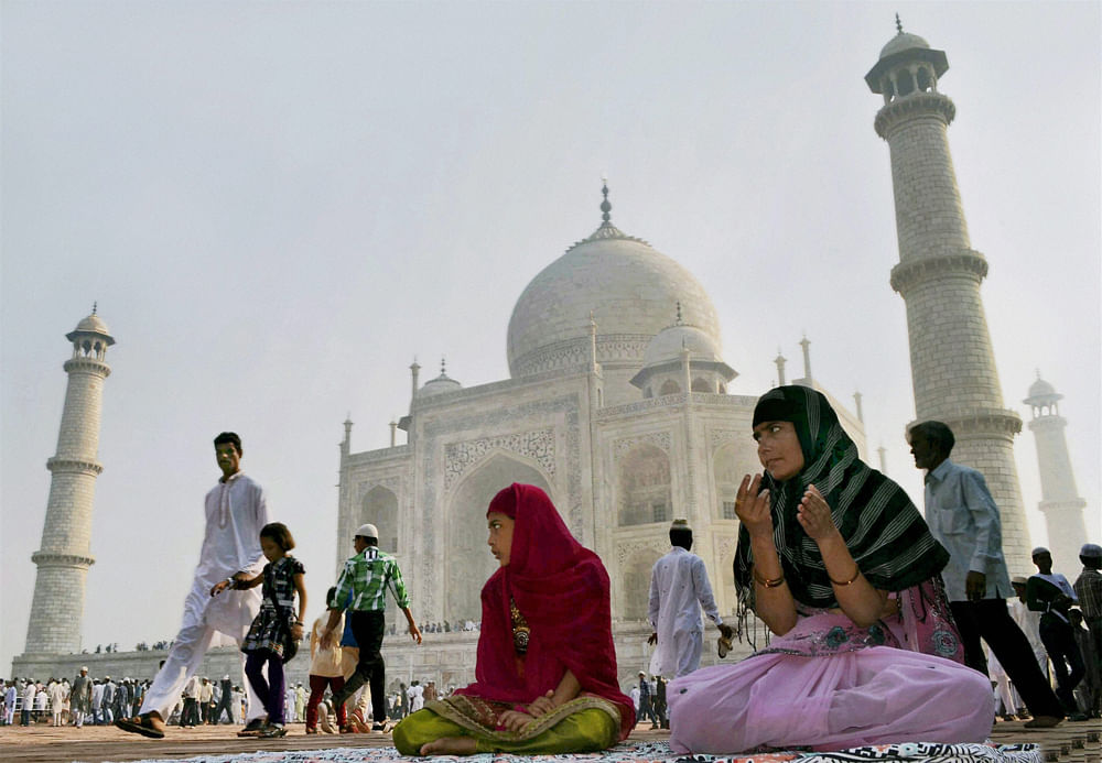 More than 200,000 people visited the Taj Mahal in two days over the weekend, causing alarm among conservationists who feel the ever increasing human load on the fragile white marble wonder on the banks of the Yamuna could prove detrimental to the health of the monument to love. PTI file photo