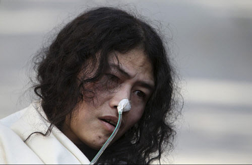 Human rights activist Irom Sharmila Chanu walked free on Wednesday, a day after a Manipur court ordered her release after it dropped the attempt to suicide charge against her. AP photo