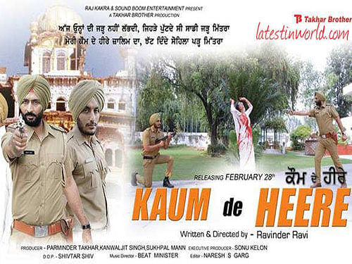 Government today barred the release of controversial Punjabi film Kaum De Heere on former Prime Minister Indira Gandhis assassination tomorrow citing apprehensions of law and order problems in parts of the country. Movie poster