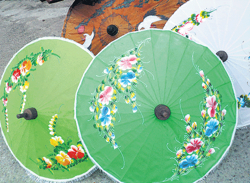 Colourful hand-painted umbrellas of Thailand. PHOTO BY AUTHOR
