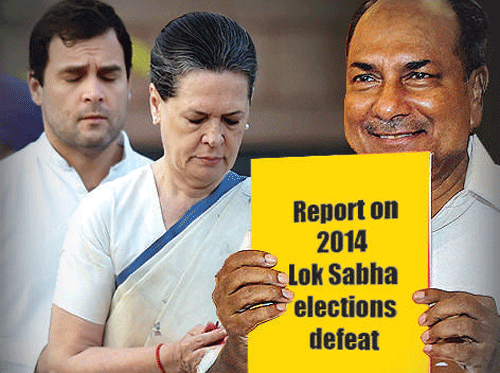 An introspection committee set up under the chairmanship of senior leader AK Antony had submitted its report. The task before the committee was uphill. Newly-appointed Congress president Sonia Gandhi's leadership was under a cloud. It had to deliver a report without affecting the aura surrounding Gandhi, who would hold the party together.