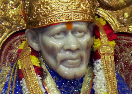 A Sai Baba idol was today removed from a temple here and kept 'safe' in the basement after a resolution to this effect was passed in the recently concluded Dharma Sansad (Religious Convention) held in Chhattisgarh. File photo PTI