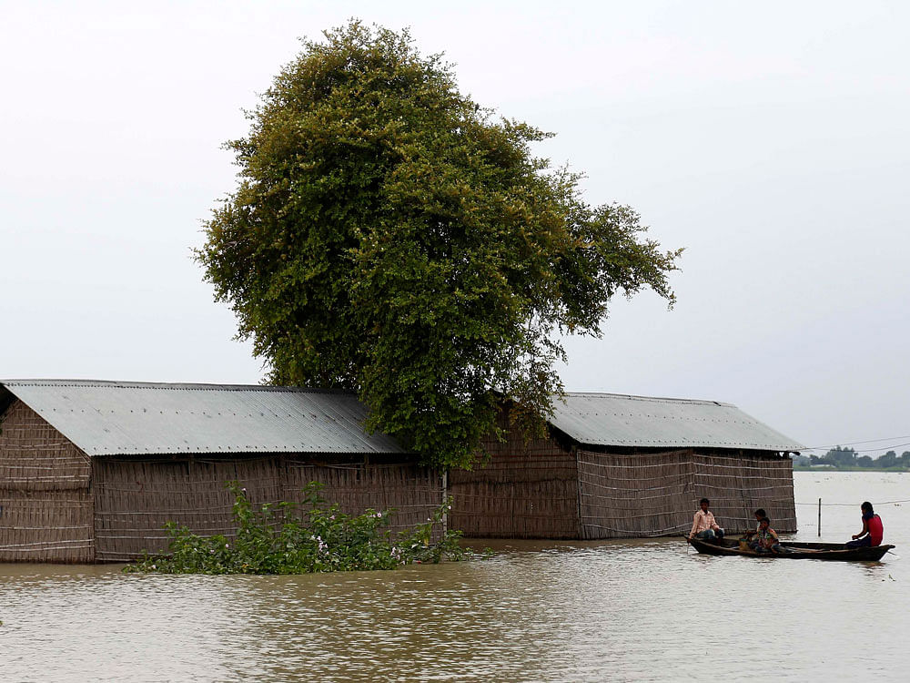 The flood situation in upper Assam has worsened with about 3.2 lakh people being severely affected under the South Salmara-Mankachar (Hatsingimari) sub-division in the Dhubri district so far. Reuters file photo