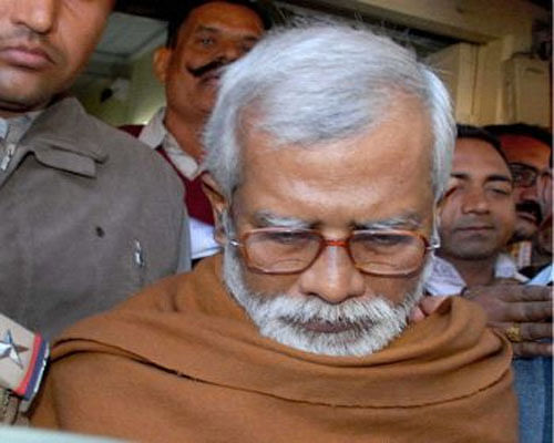 Aseemanand was charged for his role in the Samjhauta Express link train blast Feb 18,  2007 at Diwana village near the industrial town of Panipat, 160 km from here, in Haryana. PTI file photo