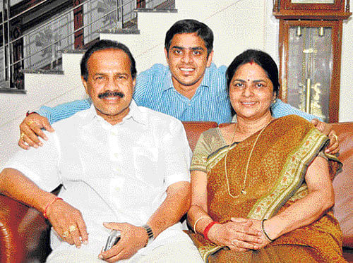 In a major embarrassment to Railway Minister D V Sadananda Gowda, a Kannada starlet today insisted she was his son's wife and their family being aware of it must accept her, a day after she filed a complaint of rape and cheating against the son. DH file photo