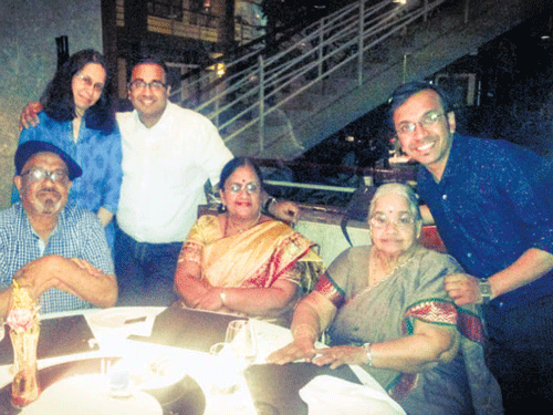 Roshni and Giri  with family.