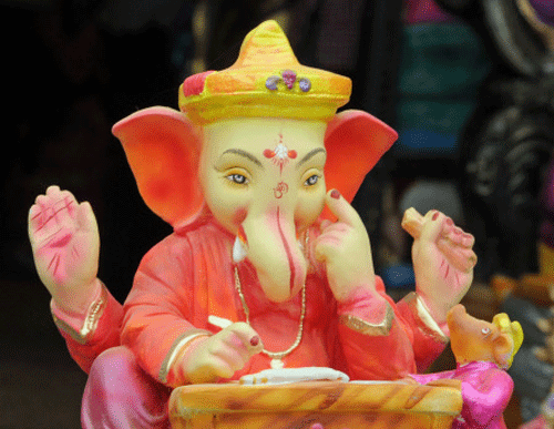 Prime Minister Narendra Modi today greeted people on the occasion of Ganesh Chaturthi and sought the blessings of Lord Ganesh. DH photo