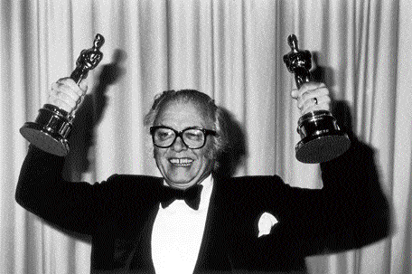 Unmatched legacy : Richard Attenborough after winning a double Oscar