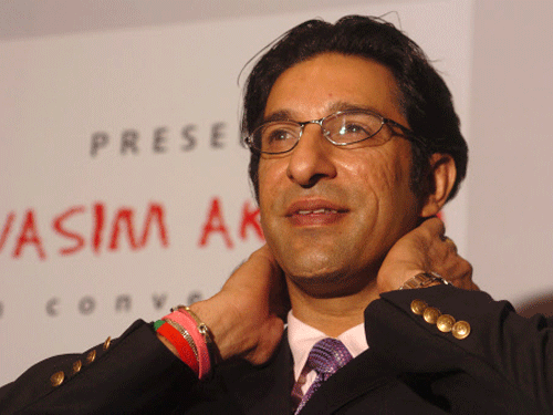 Pakistani fast bowling legend Wasim Akram is to be a father again as his Australian wife Shaniera Akram is expecting. DH file photo