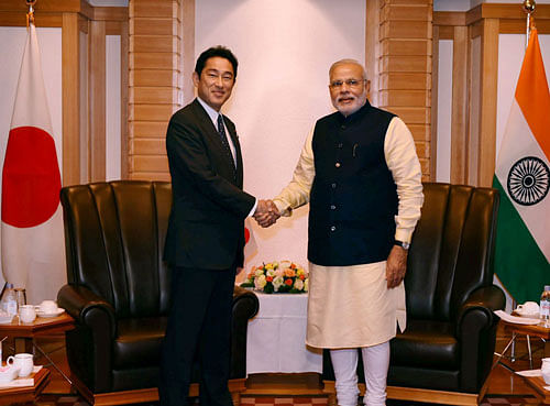Prime Minister Narendra Modi wrapped up his five-day visit to Japan Wednesday and flew home. He is expected to arrive at New Delhi in the evening. PTI file photo
