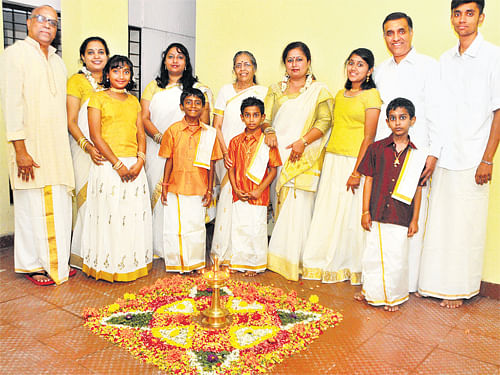 Keralites are excited about the onakkodi (new clothes) and the pookalam (flower carpet).