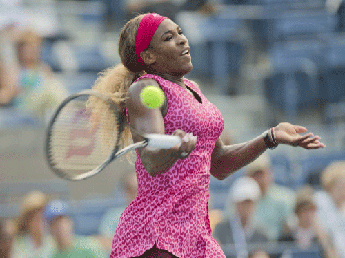 American Serena Williams was in devastating form against Russian Ekaterina Makarova in the women's singles semifinals of the US Open, storming to a 6-1, 6-3 victory and setting up a final clash against Denmark's Caroline Wozniacki. Reuters photo