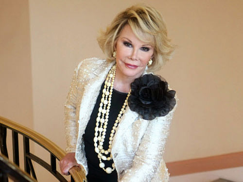 Comedienne Joan Rivers, who passed away following a cardiac arrest during a throat surgery, thought it would be fabulous to die during a cosmetic surgical procedure, it has been revealed.