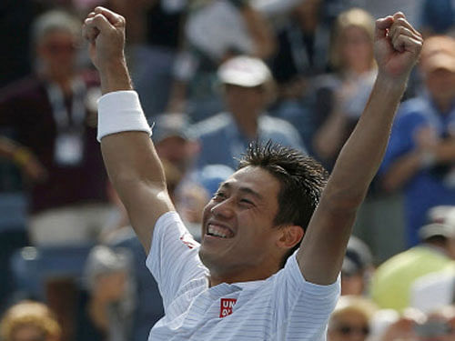 Japan's Kei Nishikori, the first Asian man to make a Grand Slam final, faces fellow first-timer Marin Cilic for the US Open title today hoping to open a new frontier in tennis in Asia. Reuters file photo