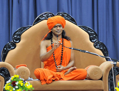Controversial self-proclaimed godman Nithyananda underwent a potency test today in a 2010 rape case. DH File Photo