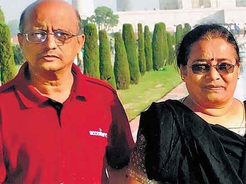 Bangalorean H S Krishnamurthy and wife Vatsala have been stranded in Kashmir along with other relatives.