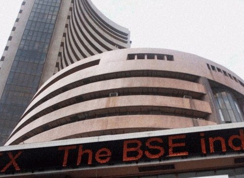 Falling for third straight session, benchmark Sensex today slid 61.54 points to end at 26,995.87. PTI File Photo