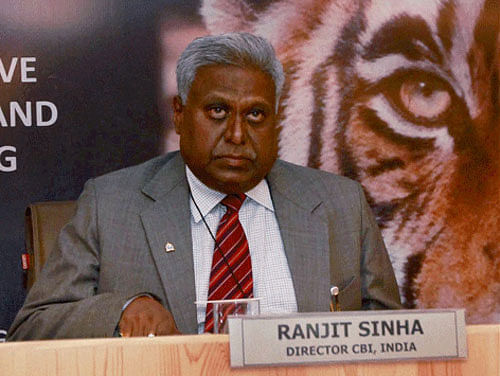 CBI Director Ranjit Sinha  on Friday filed a written defence in the Supreme Court, in response to the charges against him of meeting suspects of multi-crore scams at his residence.  PTI photo