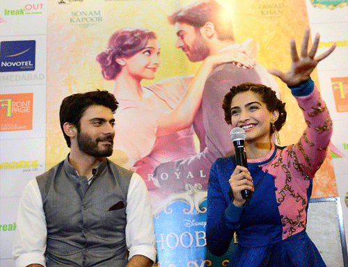 Prior work commitments will keep actress Sonam Kapoor away from the promotions of her forthcoming film Khoobsurat  in Pakistan, the home country of her films co-star Fawad Khan . PTi file photo