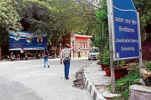 The Left-leaning All India Students' Association (AISA) Sunday swept the Jawaharlal Nehru University Students Union (JNUSU) election for the second consecutive year. File photo