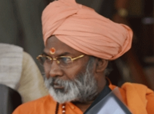 In controversial remarks, BJP MP Sakshi Maharaj today alleged that madrassas were giving education of terrorism. PTI file photo