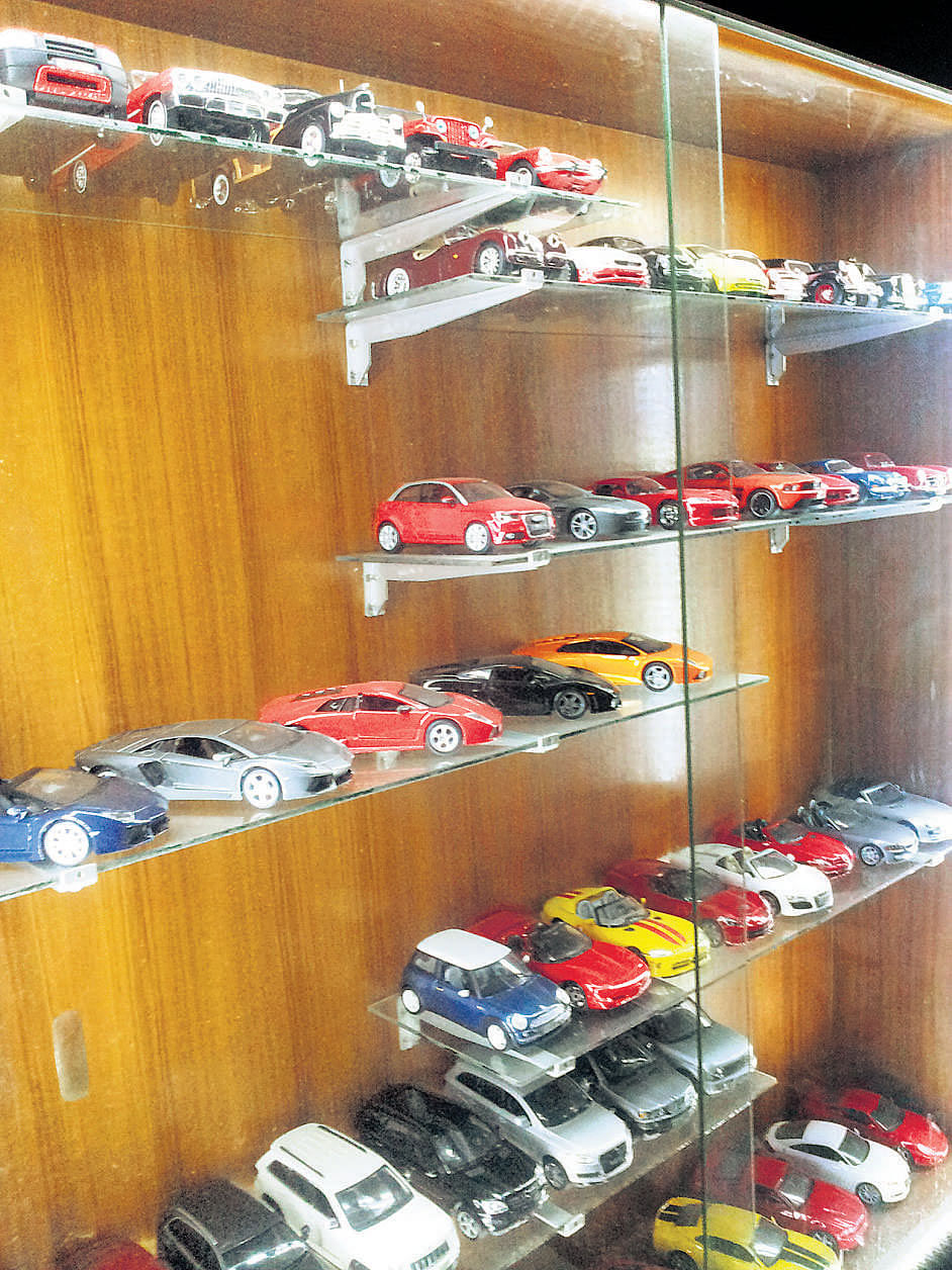 A view of his collections