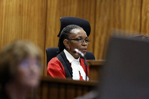 Several legal groups in South Africa have expressed concern about threats and harsh criticism of the judge who found Oscar Pistorius guilty of culpable homicide, but not guilty of the more serious charge of murder. Reuters photo