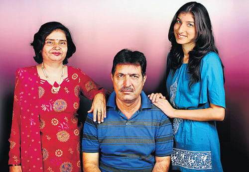 Alka, Dinesh and Karnika Behl. DH Photo