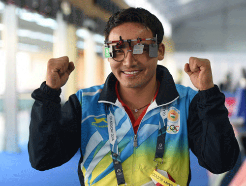 The in-form Jitu Rai's pistol opened the gold medal account for India, while Shweta Chaudhry clinched a bronze as shooters began their campaign on a resounding note on the opening day of the 17th Asian Games here today. File photo PTI