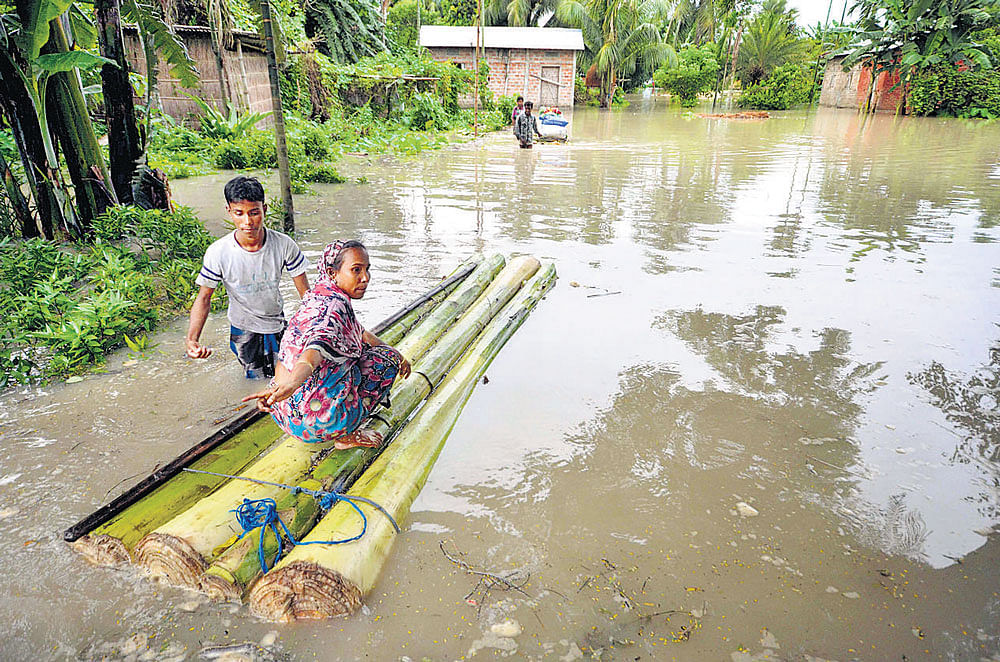 Several towns and cities in Odisha, including capital Bhubaneswar, were paralysed by incessant rainfall for the second consecutive day on Saturday. PTI file photo