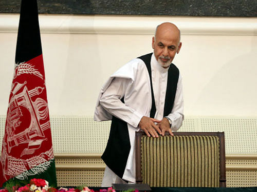 Former finance minister Ashraf Ghani was declared Afghanistan's next president on Sunday, hours after signing a power-sharing deal with his rival Abdullah Abdullah that ended a prolonged standoff over the disputed result. AP photo