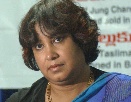Bangladeshi author Taslima Nasrin says she did not criticise Islam in her controversial novel Lajja and the fatwa against her is because of her criticism of the religion in many of her other books. File photo AP