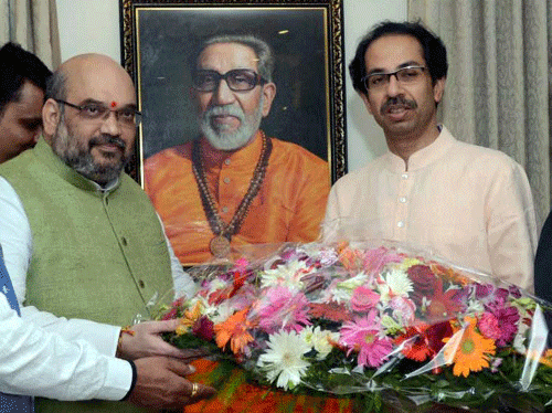 As BJP today sent a "very liberal proposal" to Shiv Sena seeking to contest 130 of Maharashtra's 288 Assembly seats, its saffron ally appeared in no mood to oblige, raising further the possibility of disintegration of the 25-year-old alliance. PTI File Photo