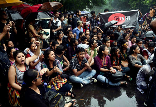 The West Bengal government Monday announced a five-member panel to probe the alleged sexual harassment of a female student of Jadavpur University, but the protesting students rejected it besides turning down the varsity registrar's appeal to withdraw academic boycott.PTI Photo