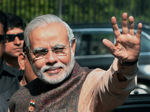 Prime Minister Narendra Modi will embark on a five-day high profile visit from tomorrow to the US during which he will have a power-packed schedule of meetings - official, business and public - apart from addressing the UN General Assembly on September 26 and bilateral talks with President Barack Obama. PTI photo