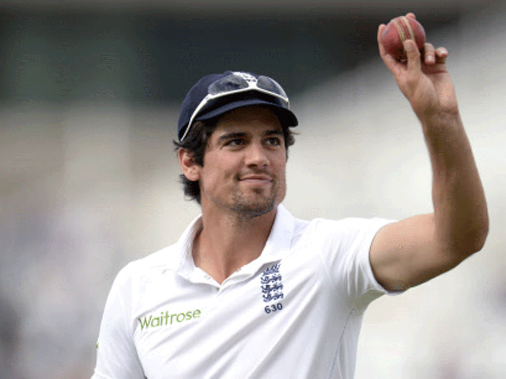 England captain Alastair Cook will lead the side at next year's World Cup in Australia and New Zealand after being named today as skipper for an upcoming one-day international series in Sri Lanka, national selector James Whitaker confirmed. Reuters File Photo