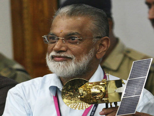 Indian Space Research Organisation (Isro) Chairman K Radhakrishnan, who faced the country's worst space disaster, will now go down the history as India's Mars man. AP file photo