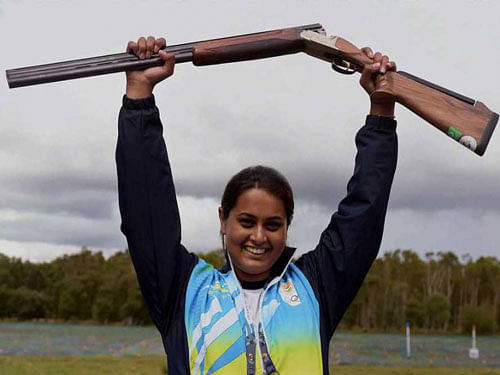 The Indian shooting team comprising Shagun Chowdhary, Shreyasi Singh and Varsha Varman bagged a bronze in women s double trap event but Gurpreet Singh narrowly missed out on a medal in his event at the 17th Asian Games here today. PTI file photo