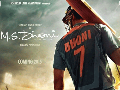 If Mahendra Singh Dhoni fans have not got enough of the cricketer on field then now they will be served 'captain cool' on the big screen as actor Sushant Singh Rajput is set to portray the Indian skipper in a 'biopic' come 2015. Movie poster