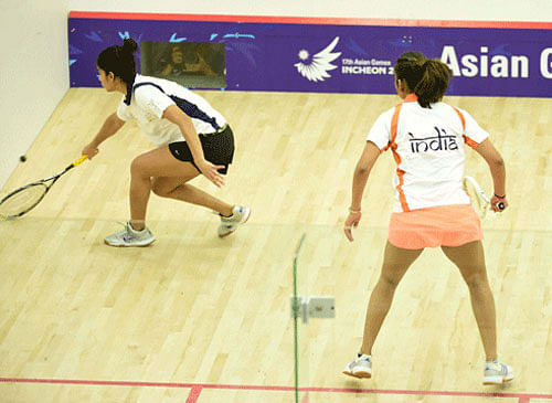 Gold proved elusive but it was nonetheless a historic silver for the Indian women's squash team after it went down to Malaysia in the final of the 17th Asian Games here today. PTI photo