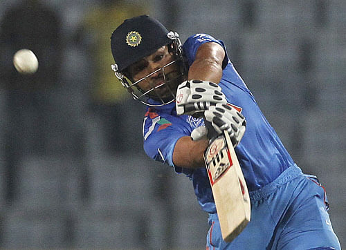 Recovering from a shoulder injury, Indian batsman Rohit Sharma, who missed leading the Mumbai Indians franchise in the Oppo Champions League T20, is set to miss the limited-overs edition of the West Indies series starting October 8. Reuters file photo