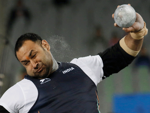 India's Inderjeet Singh clinched the bronze in the men's shot put final at the Asian Games. Ap Photo