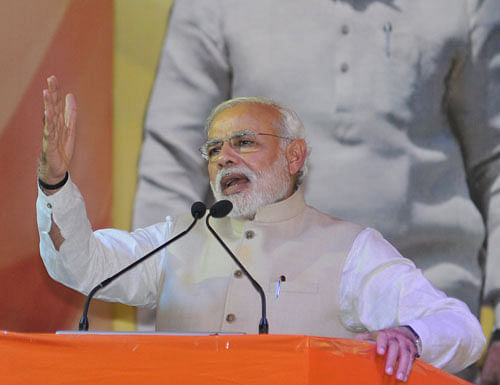 Prime Minister Narendra Modi today said he will not a utter a word against estranged BJP ally Shiv Sena during the campaign for the October 15 Maharashtra polls as a mark of respect to Bal Thackeray. DH file photo
