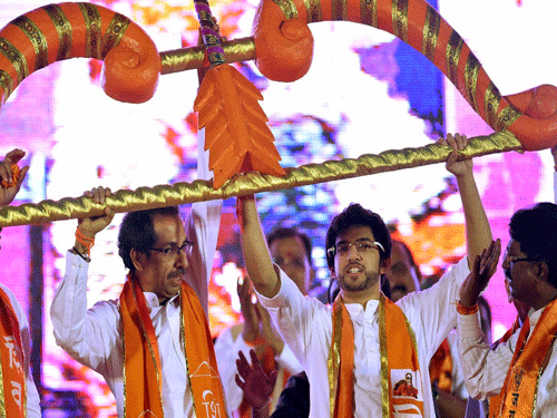 Sharpening attack on erstwhile ally BJP, Shiv Sena  accused it of backstabbing late Sena supremo Bal Thackeray. Ap File Photo