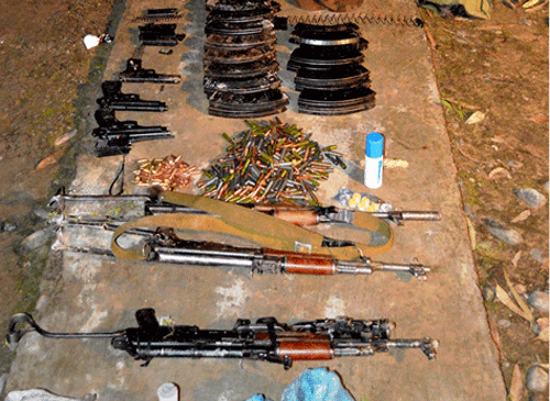 The army said Thursday that security forces recovered an automatic rifle and ammunition after busting a guerrilla hideout in Jammu and Kashmir. PTI photo for representation only