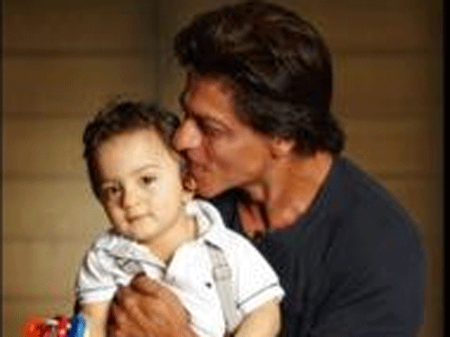Little AbRam is really a cutie-pie and his doting dad is crazy about him, says mom Gauri about their youngest child who was born through surrogacy in May last year. Photo Courtesy: Twitter, https://twitter.com/iamsrk