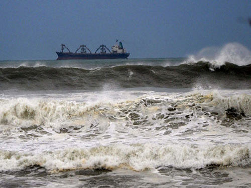Nearly 4 lakh people have been evacuated to safer places in Odisha and Andhra Pradesh as Cyclone Hudhud is just hours away from hitting the eastern coast. PTI photo